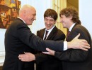 Boudou y Abal Medina recibieron al gobernador de Santa Fe