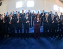 La Presidenta recibió a la Selección de fútbol en Ezeiza