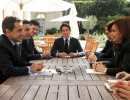 La Presidenta se reunió en París con su par francés, Nicolas Sarkozy