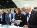 La Presidenta visitó la Feria de Energía y Agua y se reunió con empresarios de Emiratos Árabes