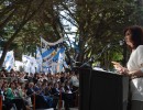 La Presidenta encabezó el acto por el 137° aniversario del bautismo del Lago Argentino
