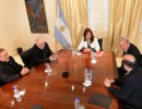 La Presidenta recibió al titular del Episcopado