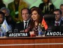 La Presidenta llamó a pronunciarse contra “las prácticas financieras de expoliación” de los fondos buitres, en la cumbre del G77+China    