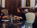 La Jefa de Estado recibió a Susana Trimarco