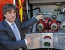 Boudou recorrió el prototipo de la primera autobomba de fabricación nacional