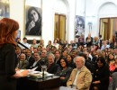 La Jefa de Estado pidió “redoblar los esfuerzos” para evitar inundaciones