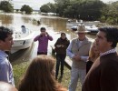El Comité de emergencia visitó zonas afectadas por las crecidas