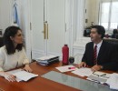 El jefe de Gabinete se reunió con el embajador de Chile