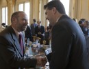 El jefe de Gabinete se reunió con representantes del sector de la industria porcina