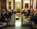 La Presidenta recibió a dirigentes de la DAIA