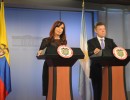 Cristina Fernández se reunió con su par de Colombia, Juan Manuel Santos