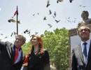 La Presidenta exhortó a dar la batalla de ideas en el acto por el Día de la Soberanía