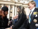 La Presidenta saludó al Papa Francisco tras la misa de asunción