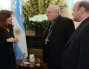La Primera Mandataria se reunió con el jefe del Episcopado