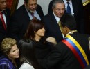 Cristina Fernández participó en la jura de Nicolás Maduro como presidente de Venezuela