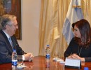 La Jefa de Estado recibió al canciller de Brasil