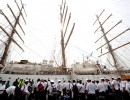 La Fragata Libertad inició el viaje de retorno a nuestro país