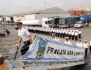 La Fragata Libertad inició el viaje de retorno a nuestro país