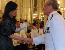 La Presidenta encabezó la ceremonia de ascenso de oficiales de las Fuerzas Armadas