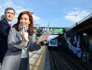 Es un salto cualitativo sin precedentes, afirmó la Presidenta al poner en funcionamiento las nuevas formaciones del Ferrocarril Sarmiento