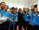 La Jefa de Estado felicitó a los atletas paralímpicos