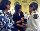 La jefa de Estado encabezó el acto de ascenso de oficiales de las fuerzas de seguridad