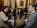 La Jefa de Estado recibió al canciller de China