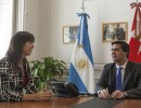 Capitanich recibió a la embajadora de Canadá, en Casa Rosada