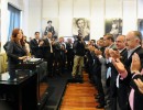 Seguimos manteniendo el crecimiento, afirmó la Presidenta al lanzar obras de viviendas