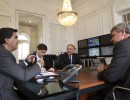 El Jefe de Gabinete se reunió con representantes de Sipar Aceros 