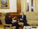 La jefa de Estado recibió al vicepresidente de Bolivia