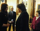 La Jefa de Estado recibió a una jueza de la Corte de Estados Unidos