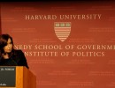 “Como Presidenta me veo en la obligación de cuidar las reservas”, dijo la Jefa de Estado en Harvard