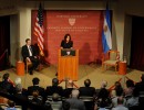 “Como Presidenta me veo en la obligación de cuidar las reservas”, dijo la Jefa de Estado en Harvard
