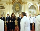 La Mandataria encabezó acto de ascenso de jefes militares