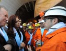 “Si se tratan correctamente los desechos, no hay industria que no sea sustentable”, afirmó la jefa de Estado al inaugurar una mina en Santa Cruz