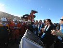 “Si se tratan correctamente los desechos, no hay industria que no sea sustentable”, afirmó la jefa de Estado al inaugurar una mina en Santa Cruz