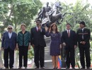 La Presidenta rindió homenaje a Simón Bolívar, junto a sus pares del Mercosur, en Caracas
