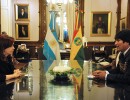 Cristina Fernández y Evo Morales inauguraron el Gasoducto Juana Azurduy