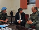 El Vicepresidente visitó Haití y ratificó el compromiso argentino con la paz
