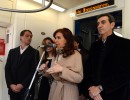 La Jefa de Estado inauguró extensión de la línea San Martín que une Retiro y Luján