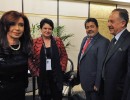 La Presidenta se reunió con dirigentes de la Confederación Sindical Internacional