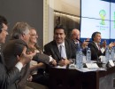 El Jefe de Gabinete encabezó el acto de lanzamiento de la transmisión del Mundial de fútbol Brasil 2014 