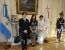 La Presidenta recibió a sus altezas imperiales del Japón, el príncipe y la princesa Akishino