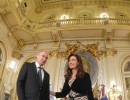 Cristina Fernández recibió a Vladimir Putín en Casa Rosada