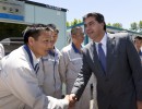 Capitanich saluda a personal de los talleres ferroviarios