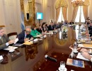  El presidente Mauricio Macri encabezó una reunión de Gabinete en Casa Rosada