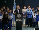 El presidente Macri anunció la devolución del 40 por ciento de la tarifa eléctrica para los clubes de barrio