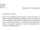 Presentación de la Cancillería Argentina al Secretario de Estado de EE.UU., John Kerry 