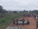 Inundaciones: el Ejército construyó un puente para evitar que un pueblo quedara aislado